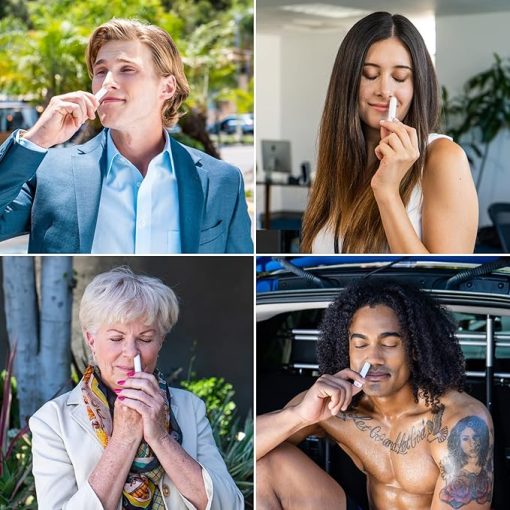 BoomBoom Nasal Stick (4 Pack) | Vapor Flow Technology | Better Breathing + Natural Focus | Cool Refreshing Sensation | Premium Essential Oils + Menthol Inhaler (Mint, Wintermint, Tropical, Lavender) - Image 4