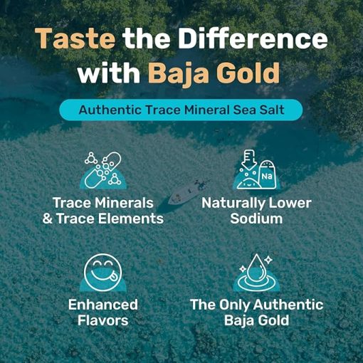 Baja Gold Mineral Sea Salt – Pure & Authentic Fine Grind Salt for Cooking & Baking | Natural Baja Salt for Culinary Uses | Great for Finishing Dishes | 1 lb. Resealable Bag - Image 4