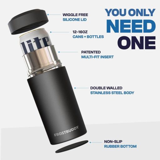 Universal Buddy | Fits 12oz Cans, Slim Cans, 12oz Bottles, 16oz Cans | Coffee Cup | Double Wall Insulated Drinkware - Image 11