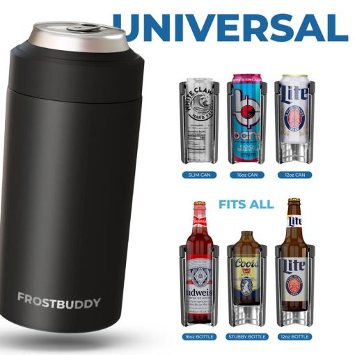Universal Buddy | Fits 12oz Cans, Slim Cans, 12oz Bottles, 16oz Cans | Coffee Cup | Double Wall Insulated Drinkware - Image 10